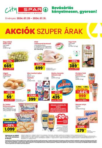 Újság SPAR - 2024.07.25 - 2024.07.31.