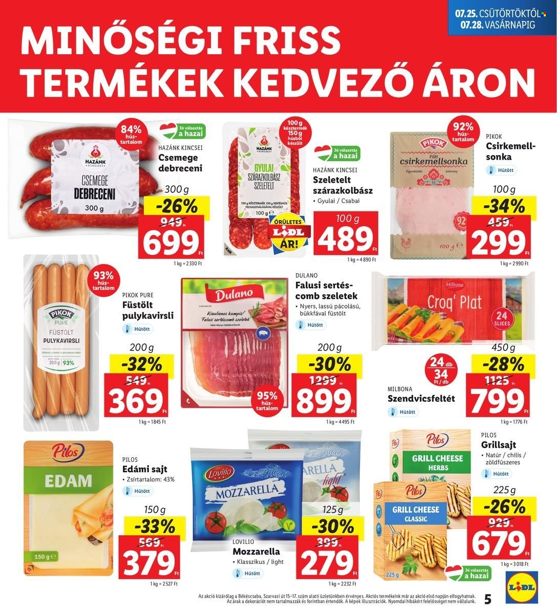 Lidl akciós újságok - 2024.07.25 - 2024.07.28. Oldal 5