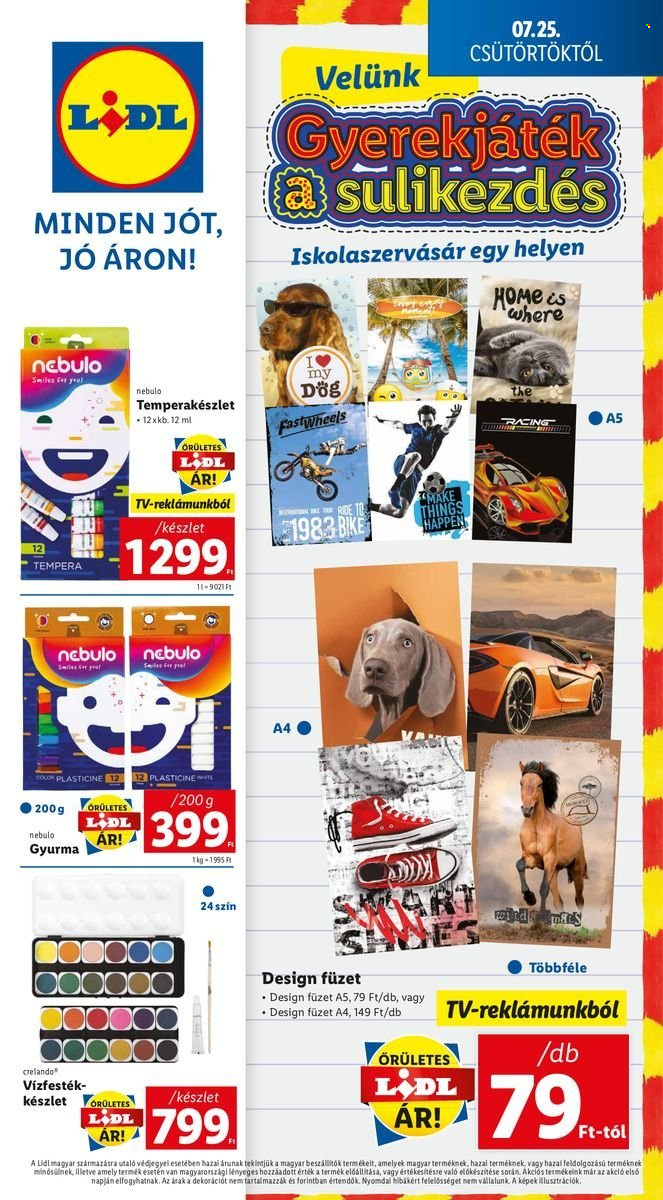 Lidl akciós újságok. Oldal 1