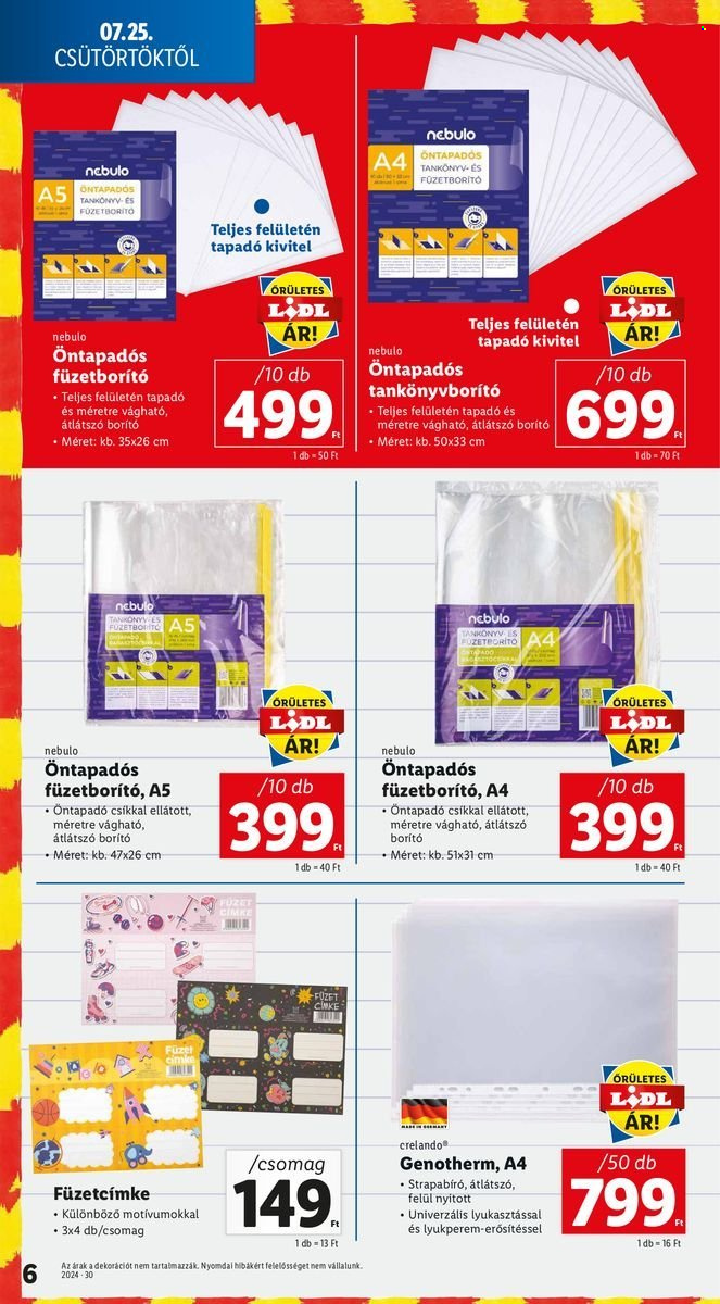 Lidl akciós újságok. Oldal 6