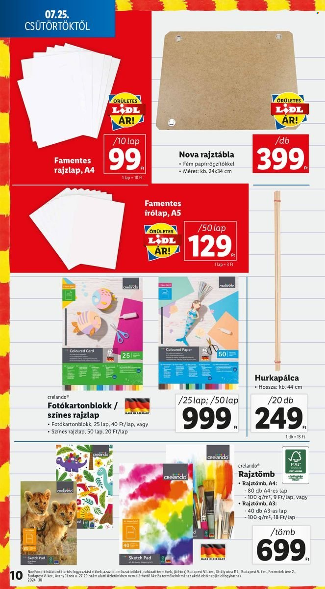 Lidl akciós újságok. Oldal 10