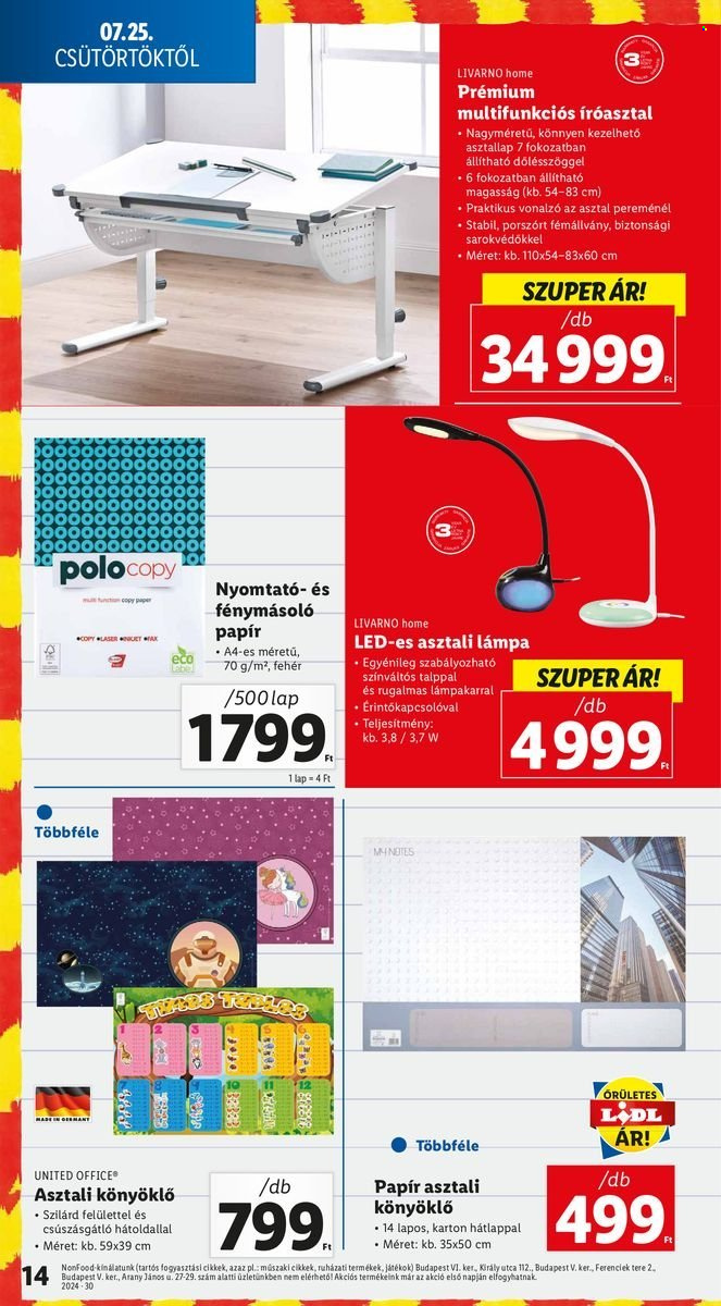 Lidl akciós újságok. Oldal 14