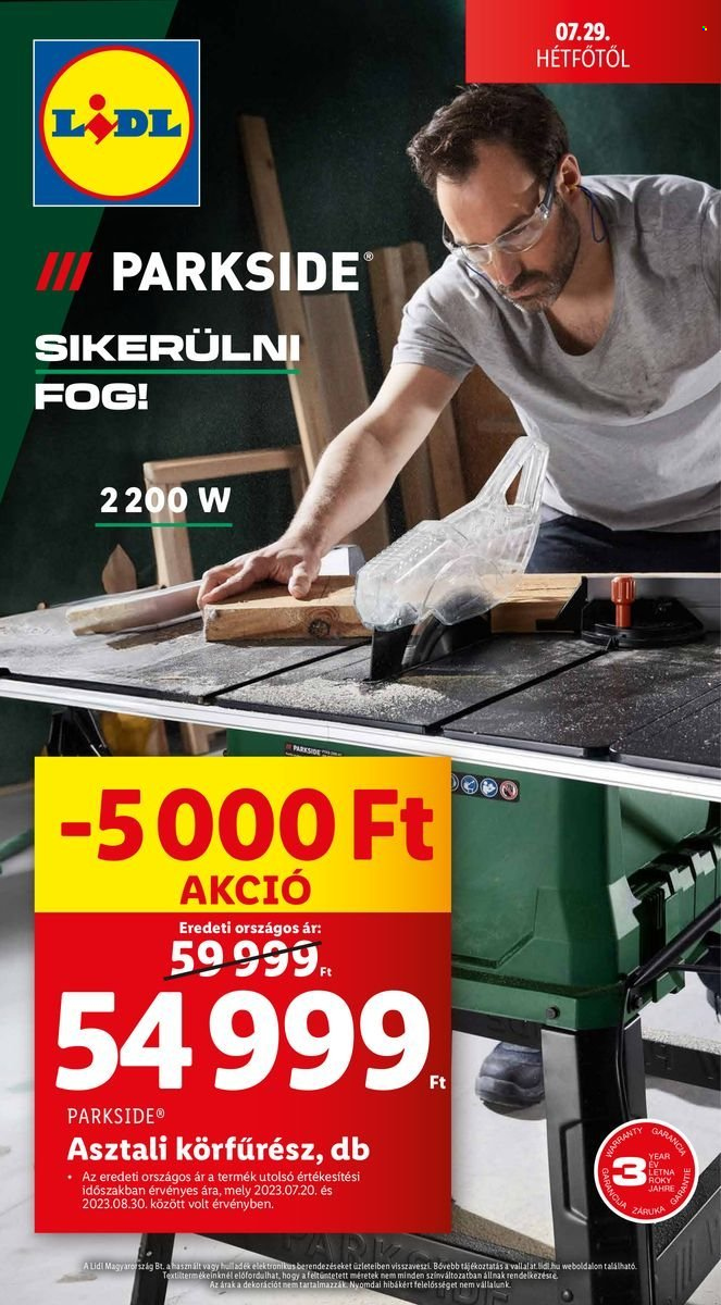 Lidl akciós újságok. Oldal 1