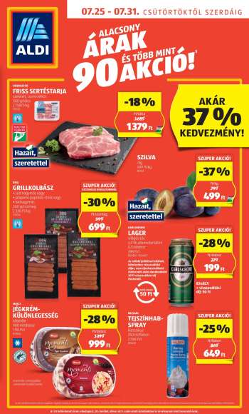 Újság Aldi - 2024.07.25 - 2024.07.31.