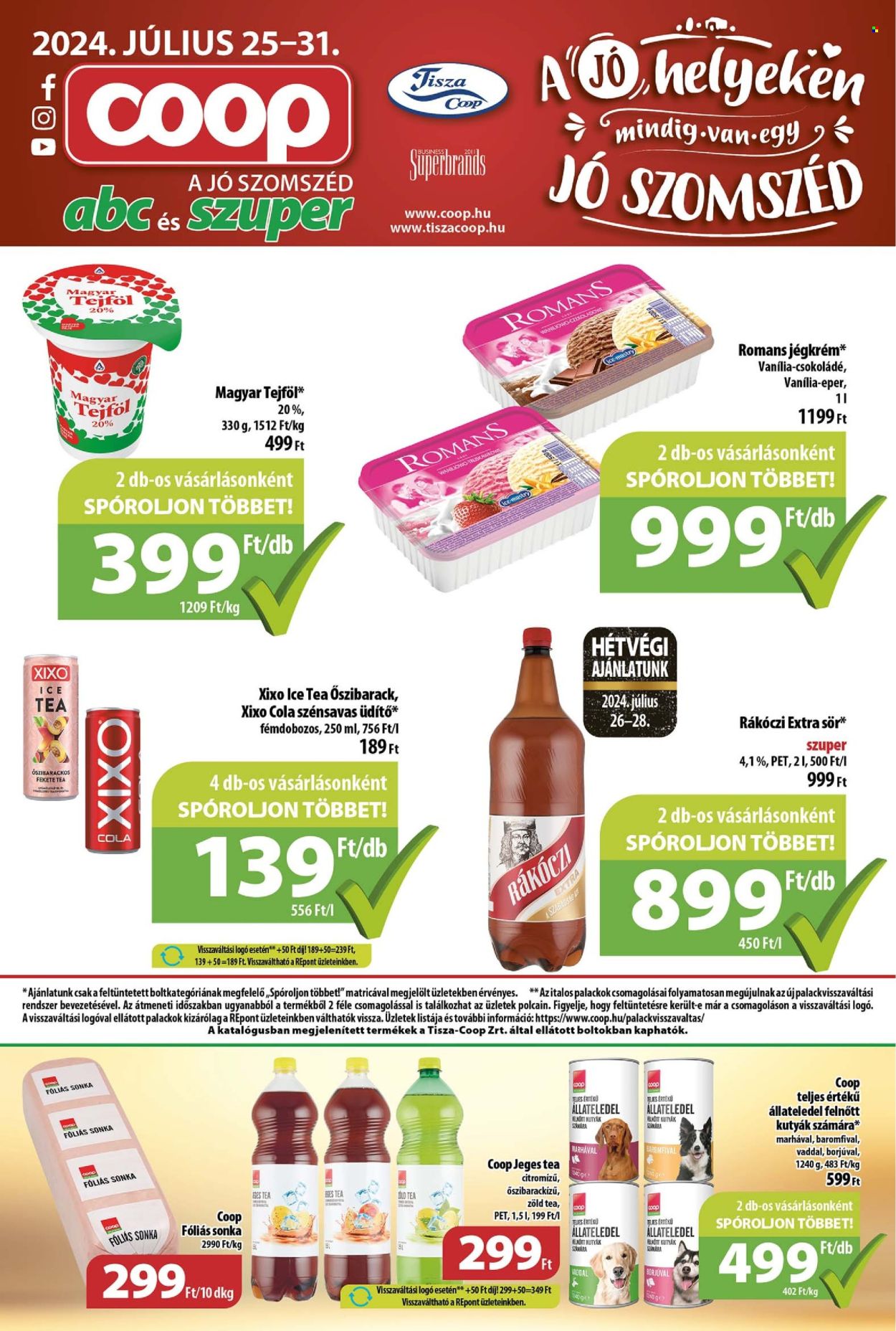 Coop akciós újságok - 2024.07.25 - 2024.07.31. Oldal 1