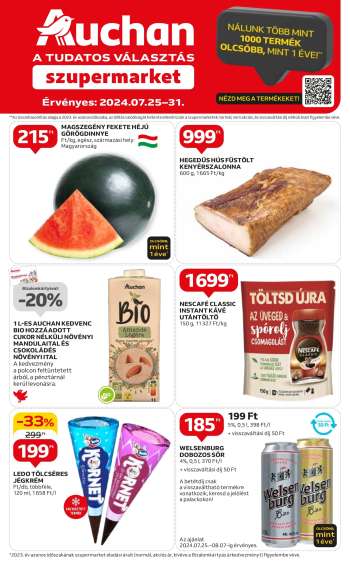 Újság Auchan - 2024.07.25 - 2024.07.31.