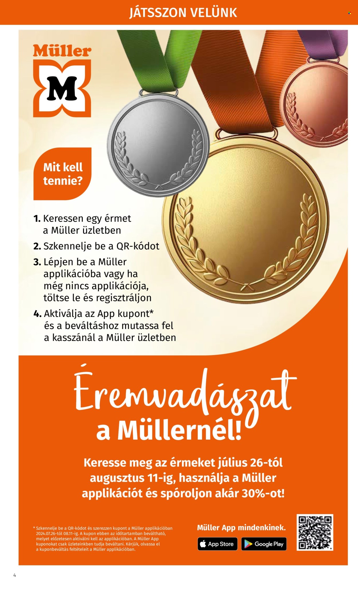 Müller akciós újságok - 2024.07.29 - 2024.08.04. Oldal 4