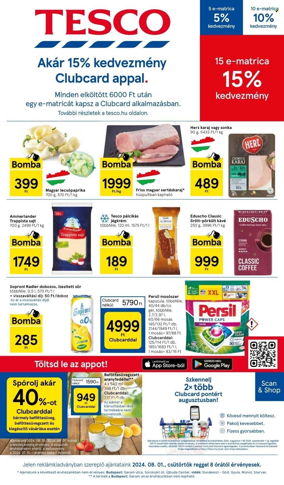 TESCO akciós újságok - 2024.08.01 - 2024.08.07. Oldal 1