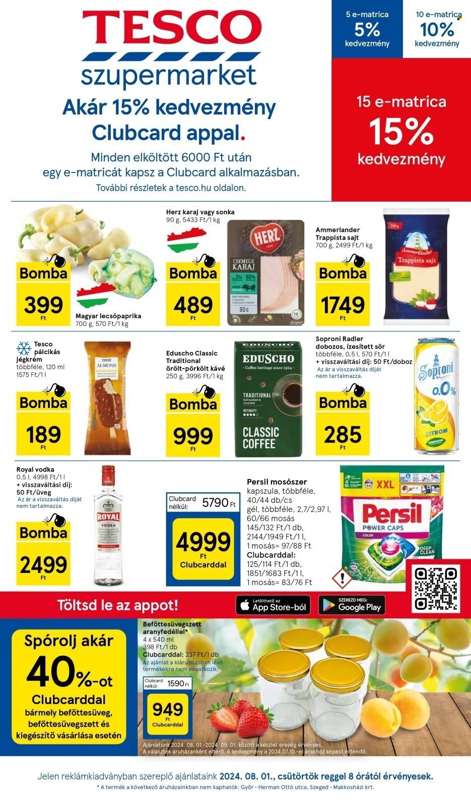 TESCO akciós újságok - 2024.08.01 - 2024.08.08. Oldal 1