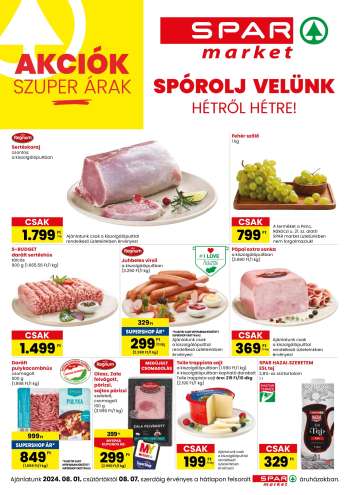 Újság SPAR market - 2024.08.01 - 2024.08.08.