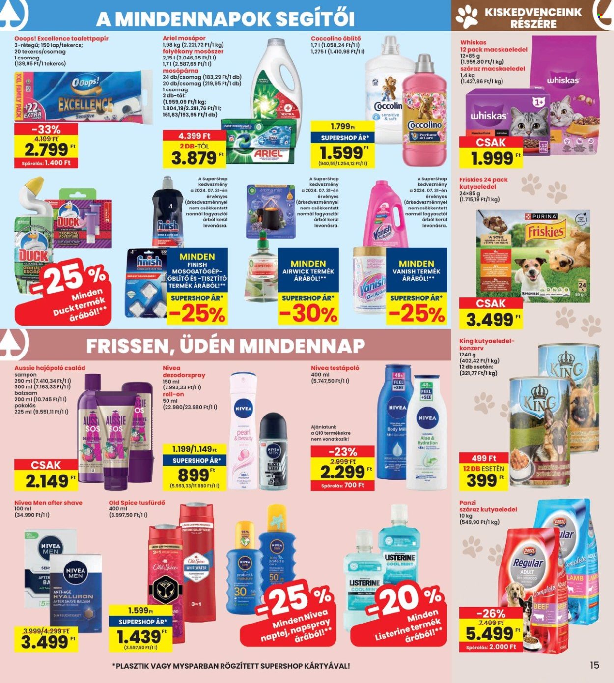 INTERSPAR akciós újságok - 2024.08.01 - 2024.08.07. Oldal 15