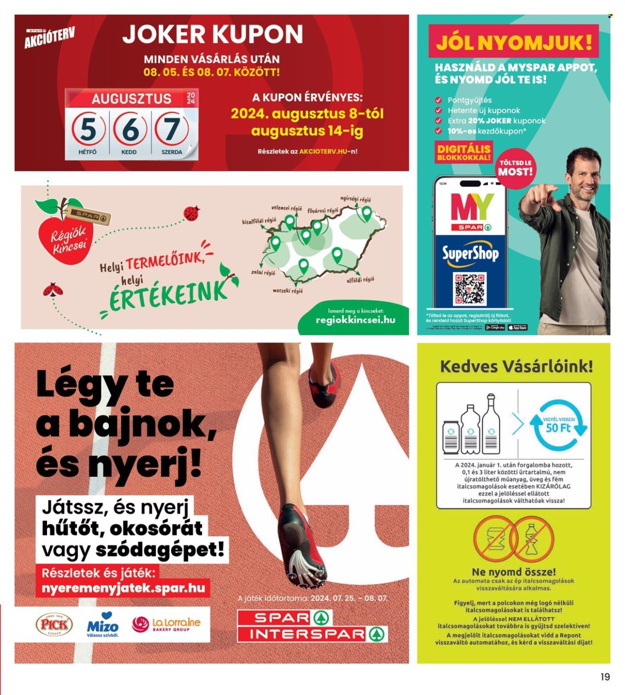 INTERSPAR akciós újságok - 2024.08.01 - 2024.08.07. Oldal 19