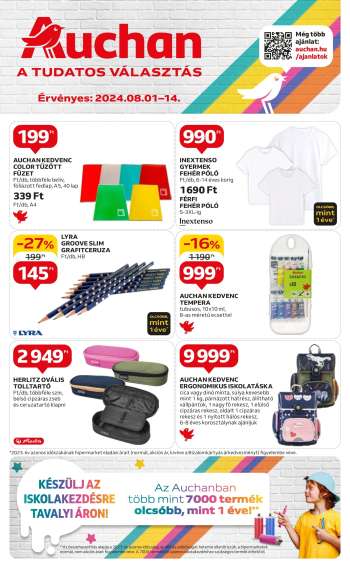 Újság Auchan - 2024.08.01 - 2024.08.14.