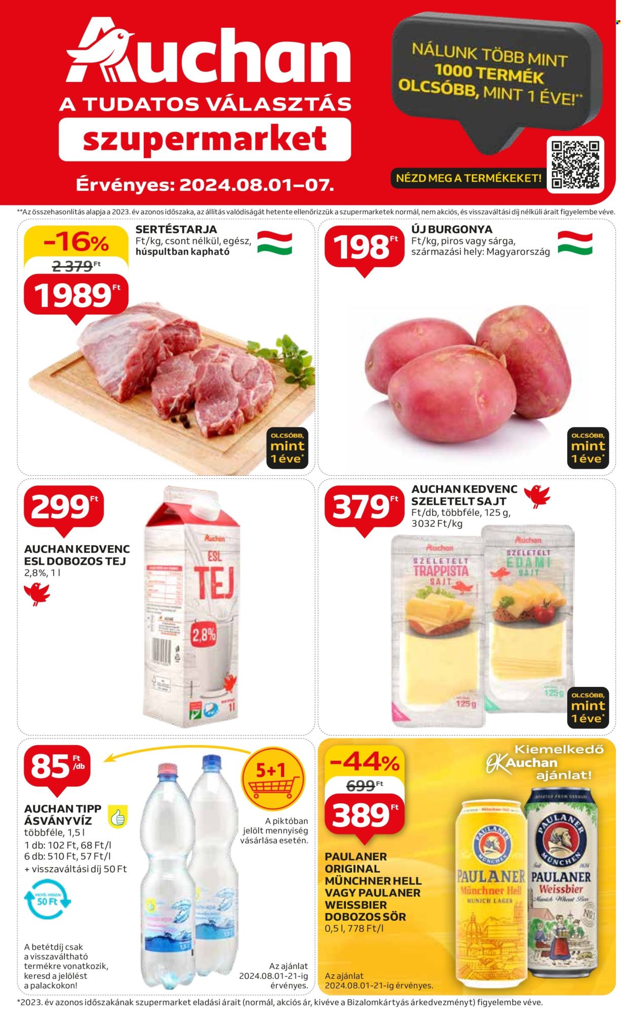 Auchan akciós újságok - 2024.08.01 - 2024.08.07. Oldal 1