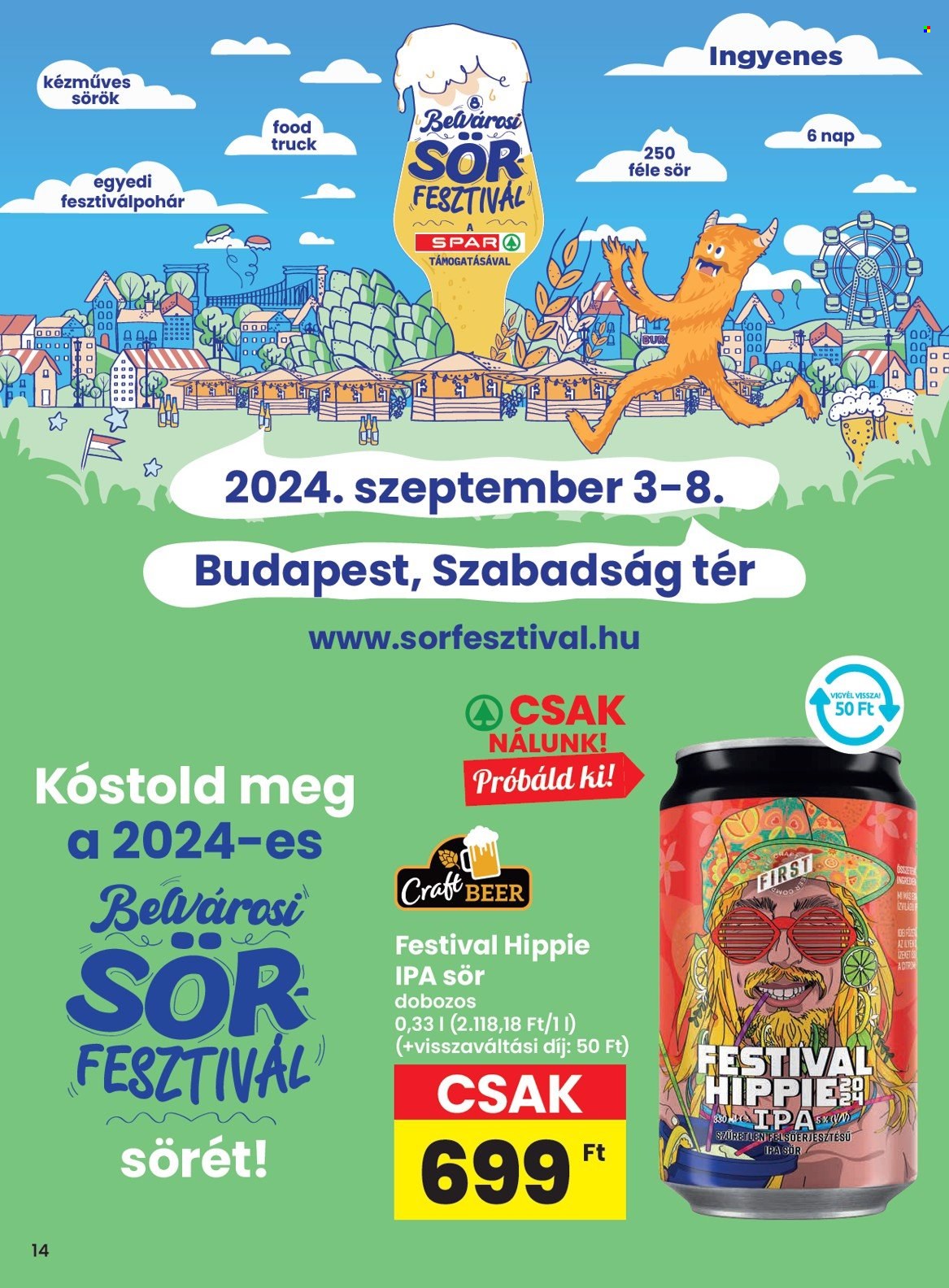 SPAR akciós újságok - 2024.08.08 - 2024.08.14. Oldal 14