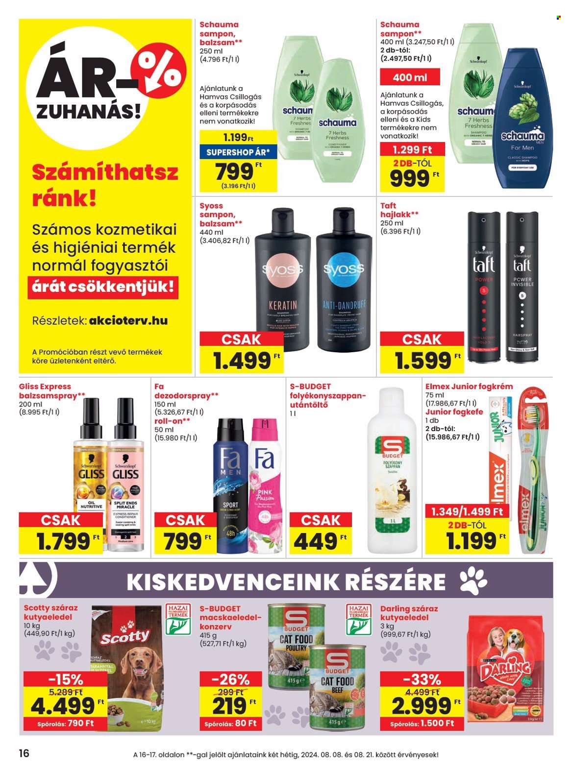 SPAR akciós újságok - 2024.08.08 - 2024.08.14. Oldal 16