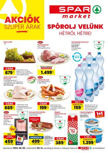 Újság SPAR market - 2024.08.08 - 2024.08.14.