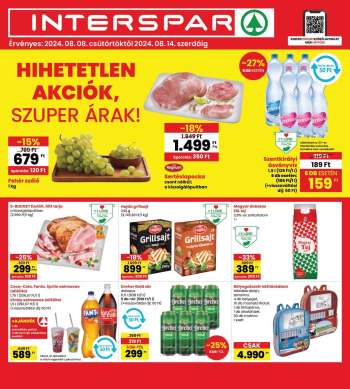 Újság INTERSPAR - 2024.08.08 - 2024.08.14.
