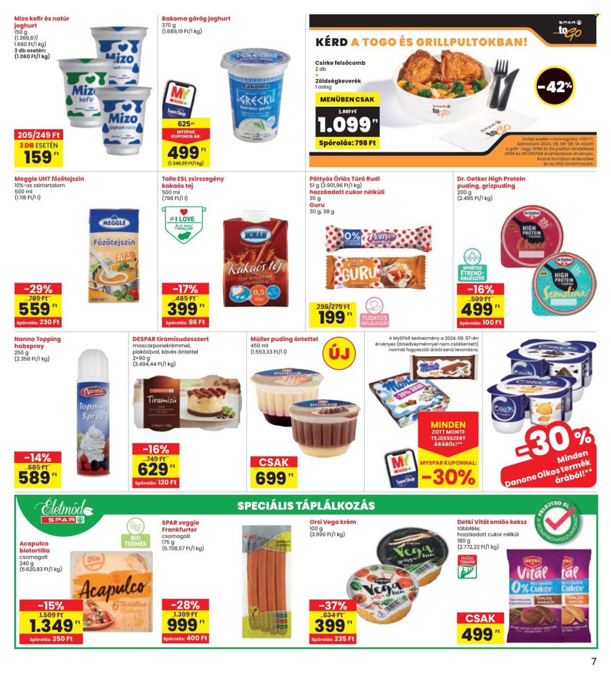 INTERSPAR akciós újságok - 2024.08.08 - 2024.08.14. Oldal 7