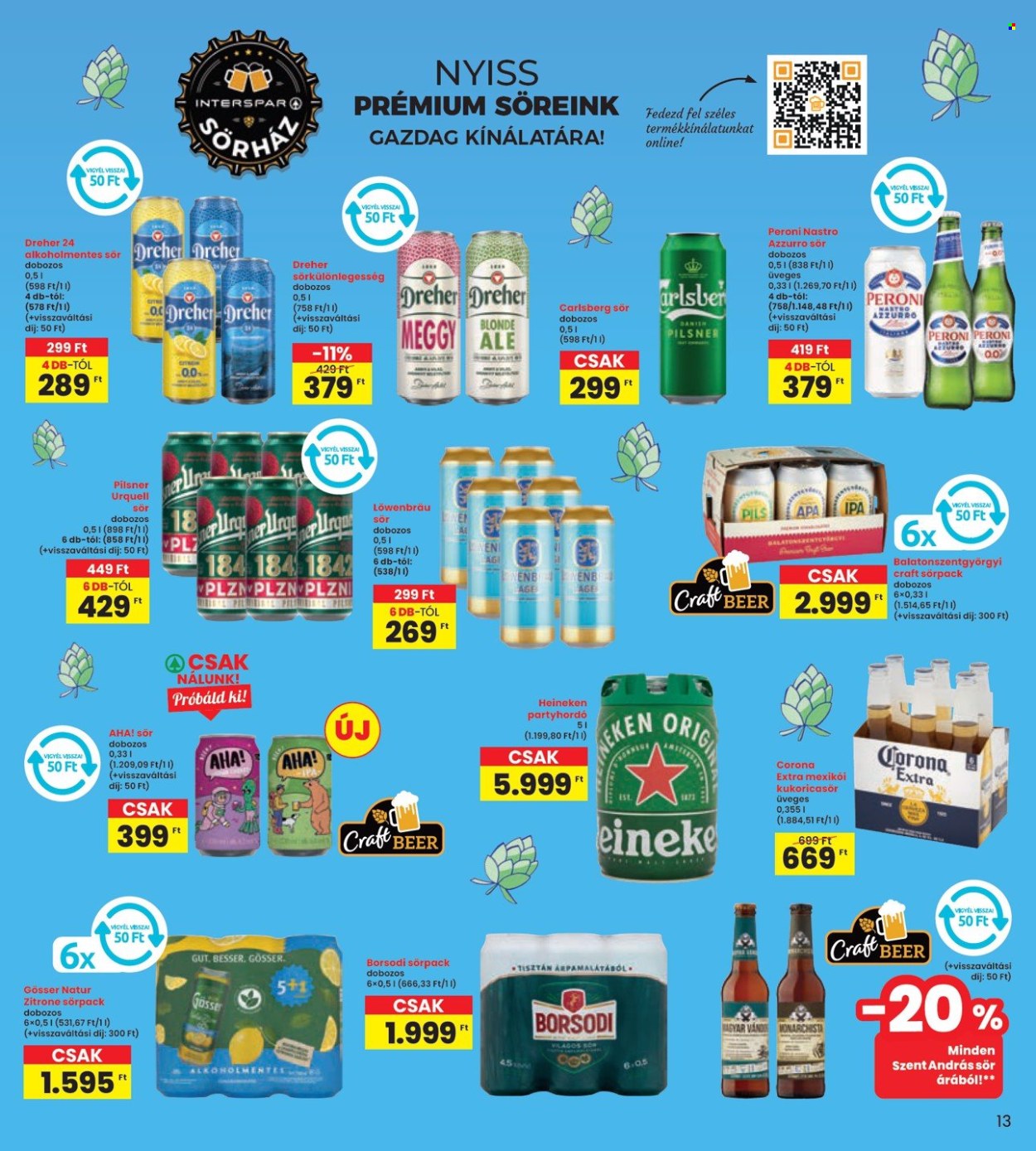 INTERSPAR akciós újságok - 2024.08.08 - 2024.08.14. Oldal 13