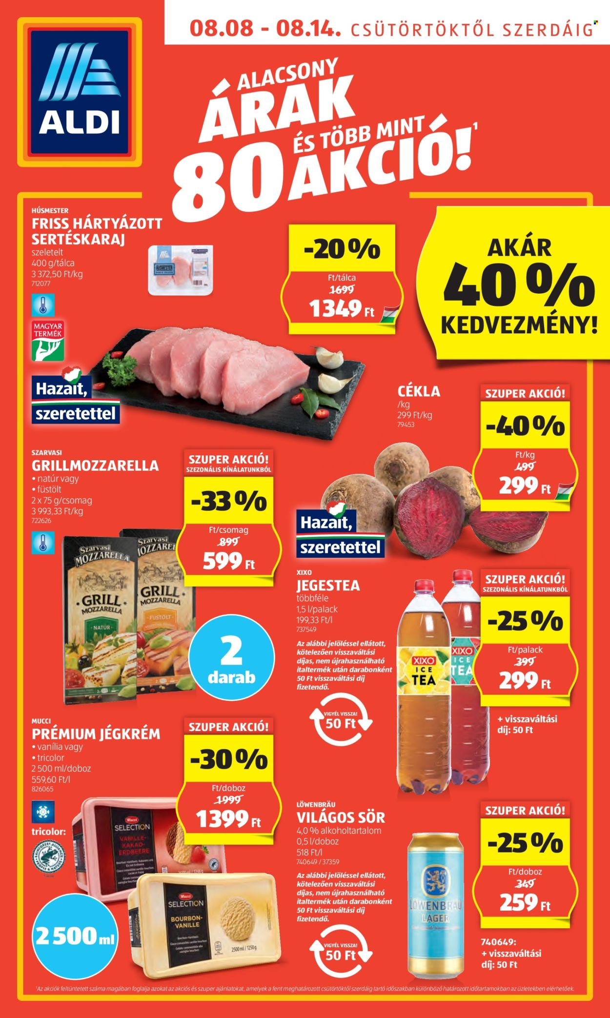 Aldi akciós újságok - 2024.08.08 - 2024.08.14. Oldal 1