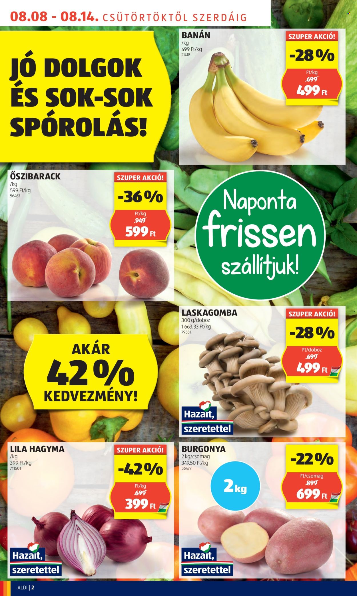 Aldi akciós újságok - 2024.08.08 - 2024.08.14. Oldal 2