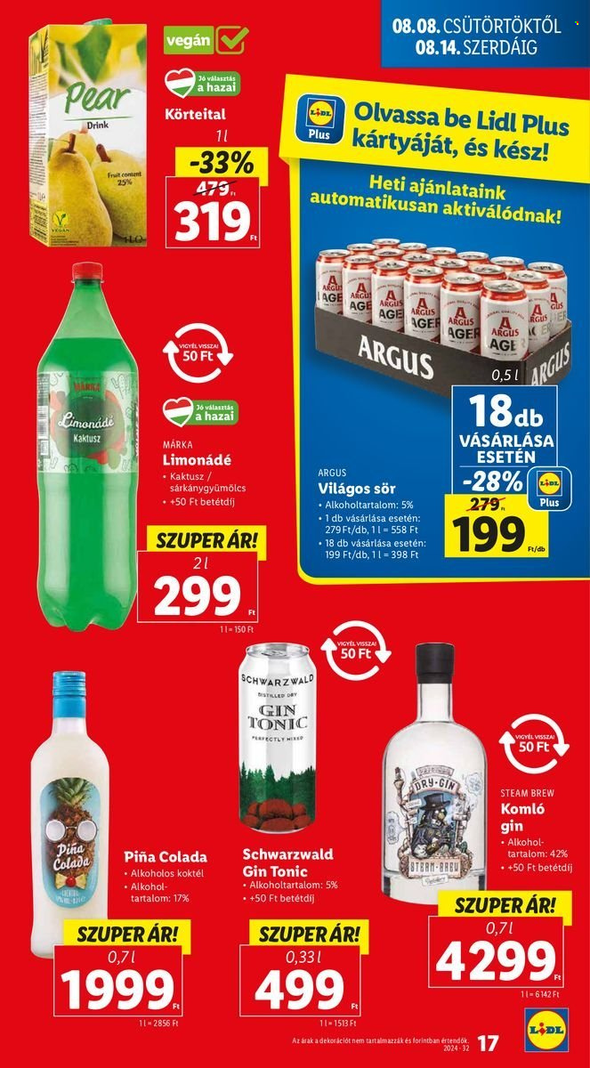 Lidl akciós újságok - 2024.08.08 - 2024.08.14. Oldal 17