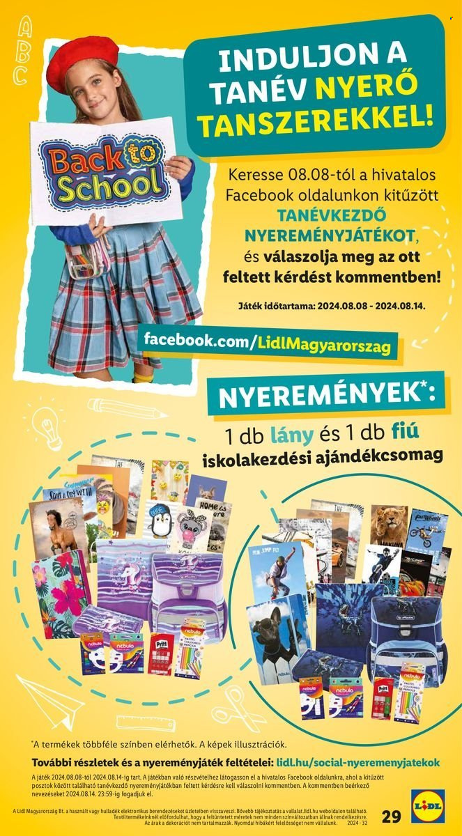 Lidl akciós újságok - 2024.08.08 - 2024.08.14. Oldal 29