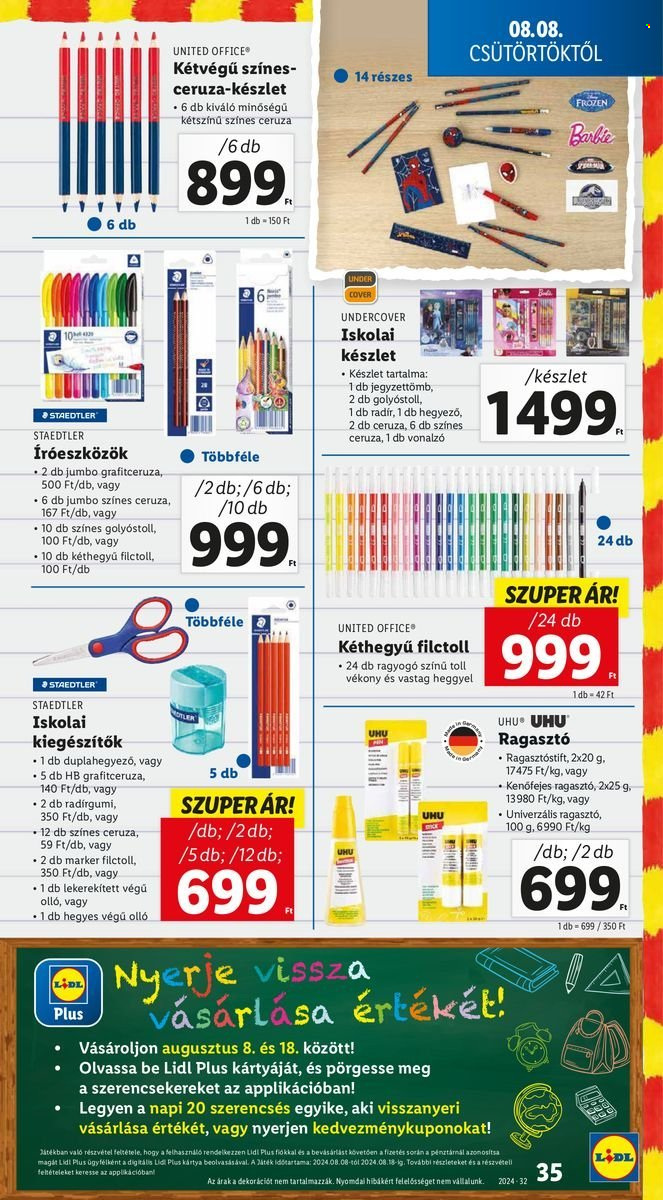 Lidl akciós újságok - 2024.08.08 - 2024.08.14. Oldal 35