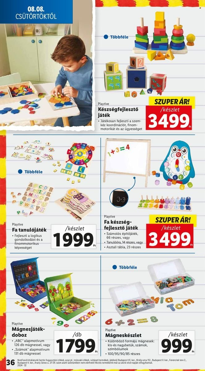 Lidl akciós újságok - 2024.08.08 - 2024.08.14. Oldal 36