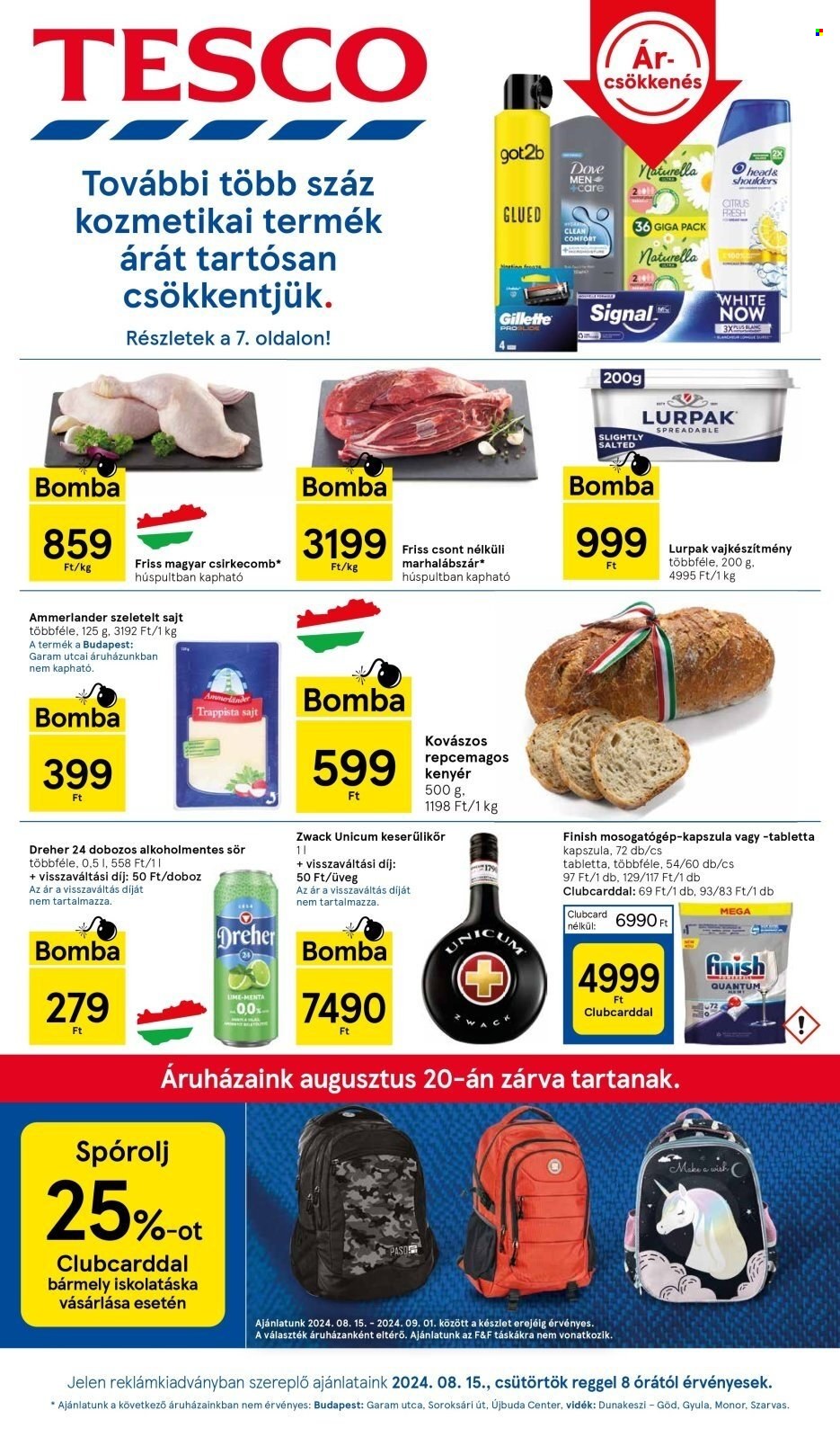 TESCO akciós újságok - 2024.08.15 - 2024.08.21. Oldal 1