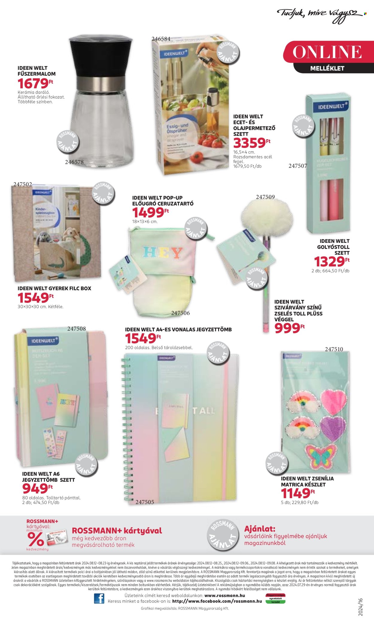 Rossmann akciós újságok - 2024.08.12 - 2024.08.23. Oldal 35