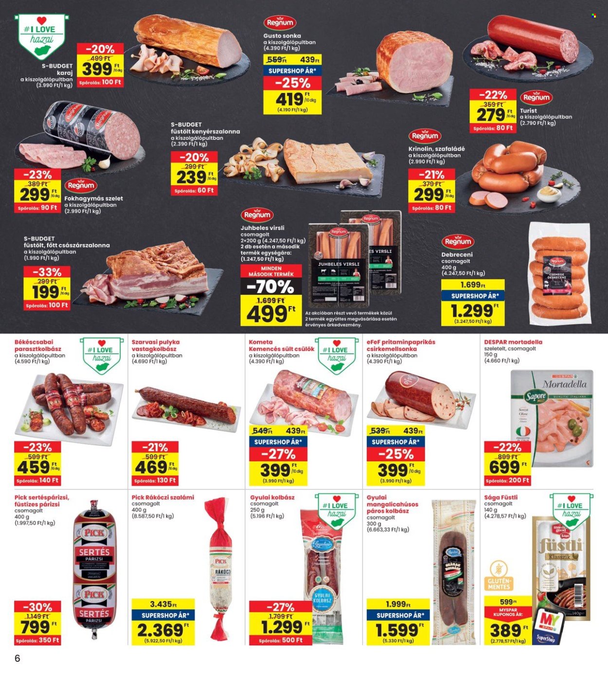 INTERSPAR akciós újságok - 2024.08.15 - 2024.08.21. Oldal 6