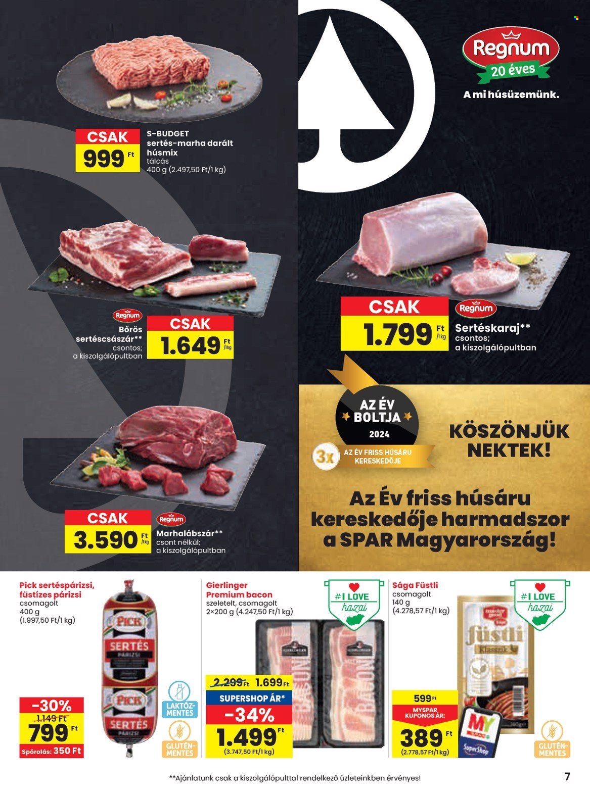 SPAR akciós újságok - 2024.08.15 - 2024.08.21. Oldal 7