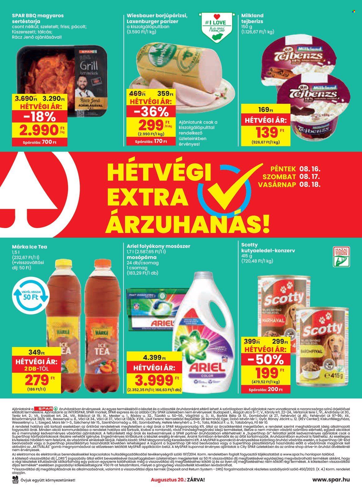 SPAR akciós újságok - 2024.08.15 - 2024.08.21. Oldal 20