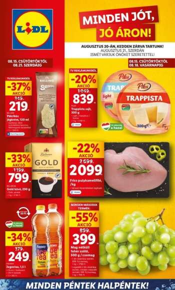 Újság Lidl - 2024.08.15 - 2024.08.21.