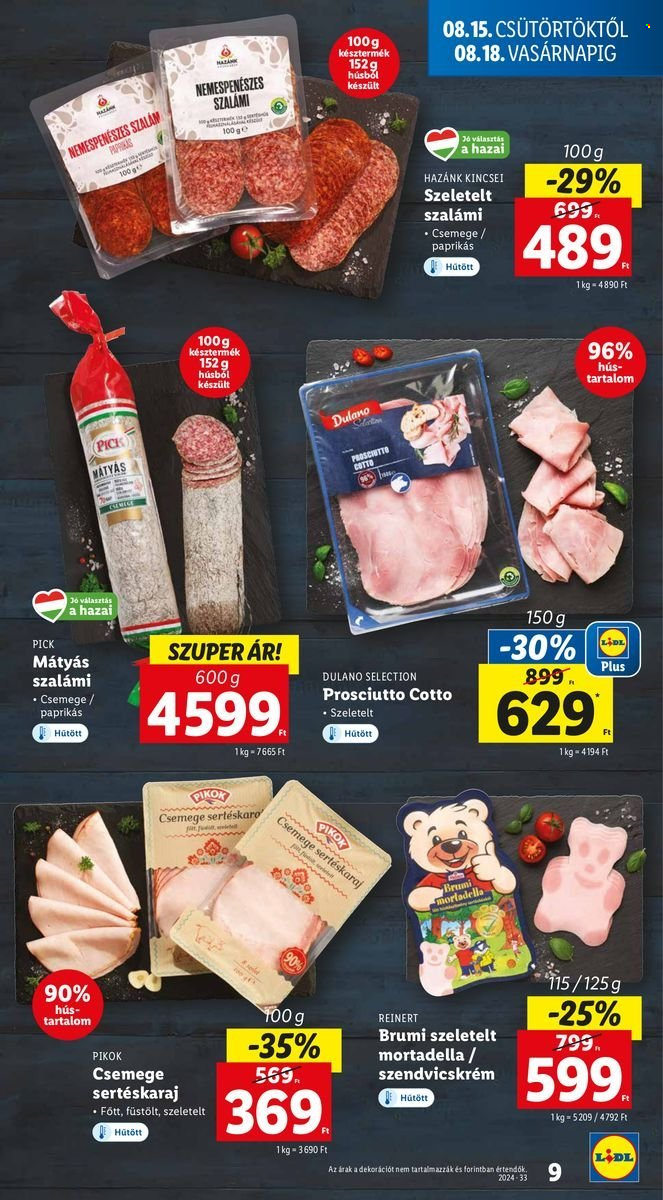 Lidl akciós újságok - 2024.08.15 - 2024.08.21. Oldal 9