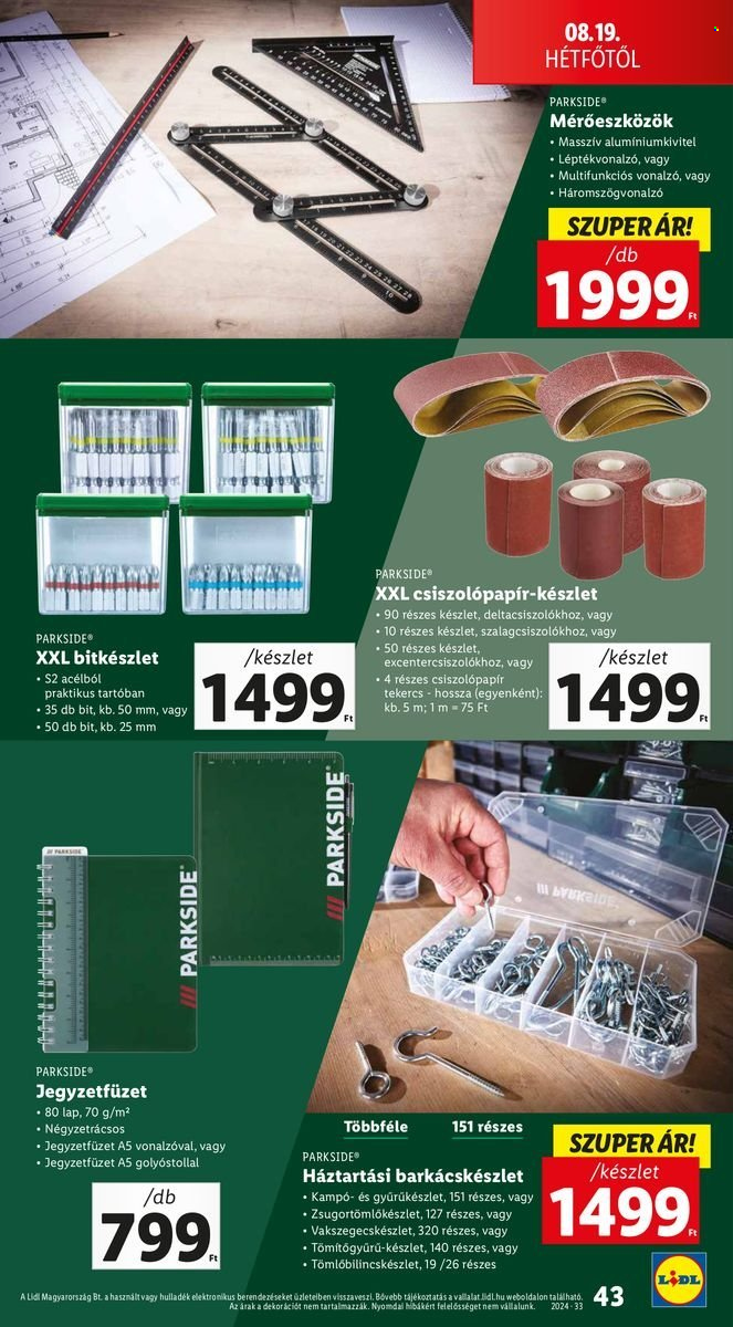 Lidl akciós újságok - 2024.08.15 - 2024.08.21. Oldal 43