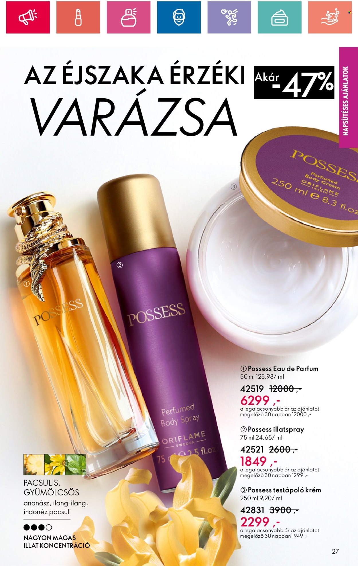 Oriflame akciós újságok - 2024.07.31 - 2024.08.19. Oldal 27