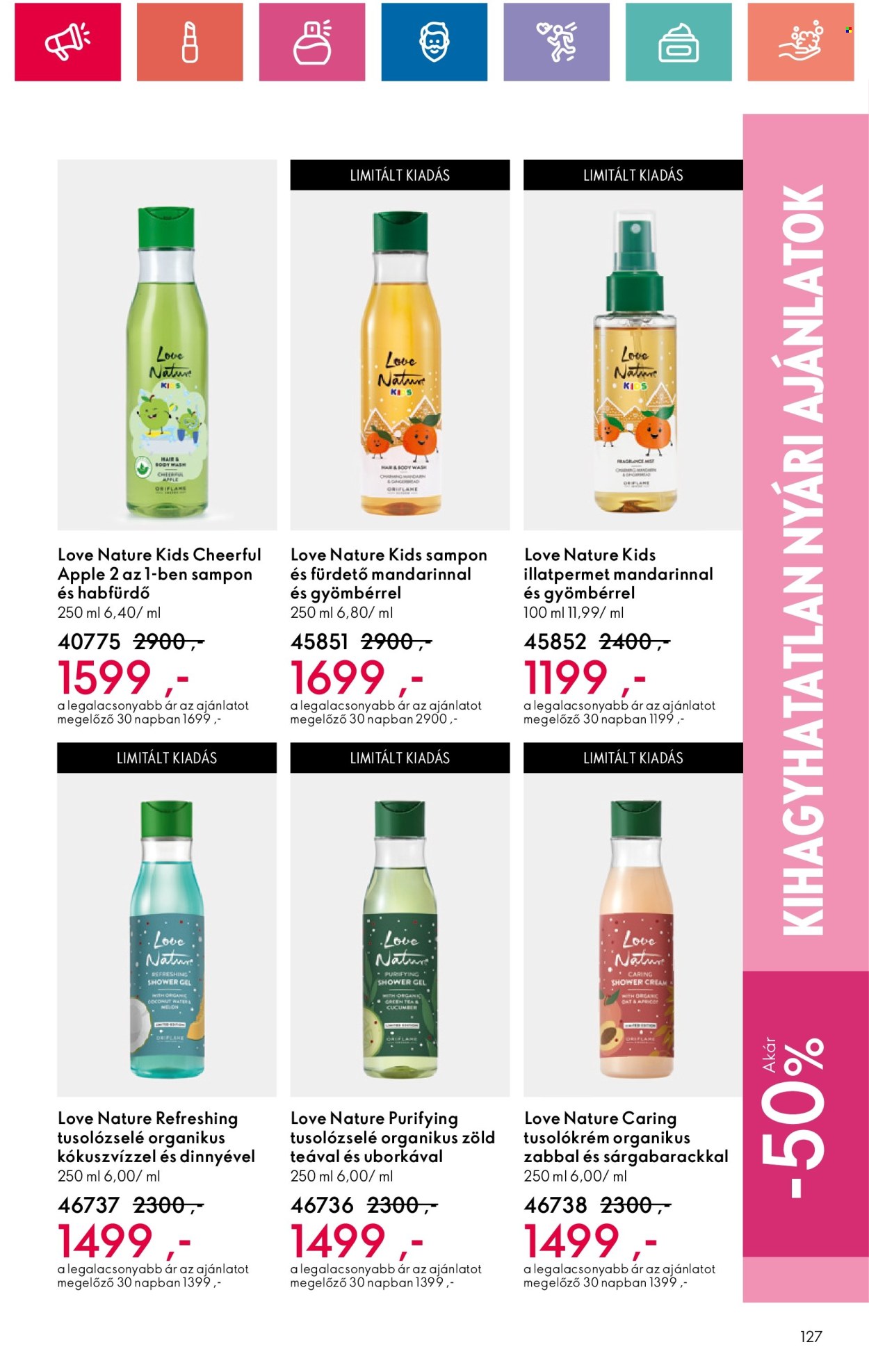 Oriflame akciós újságok - 2024.07.31 - 2024.08.19. Oldal 127