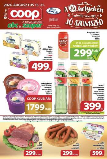 Újság Coop - 2024.08.15 - 2024.08.21.