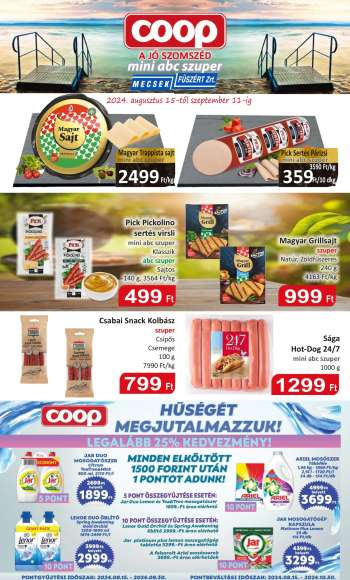 Újság Coop - 2024.08.15 - 2024.09.11.