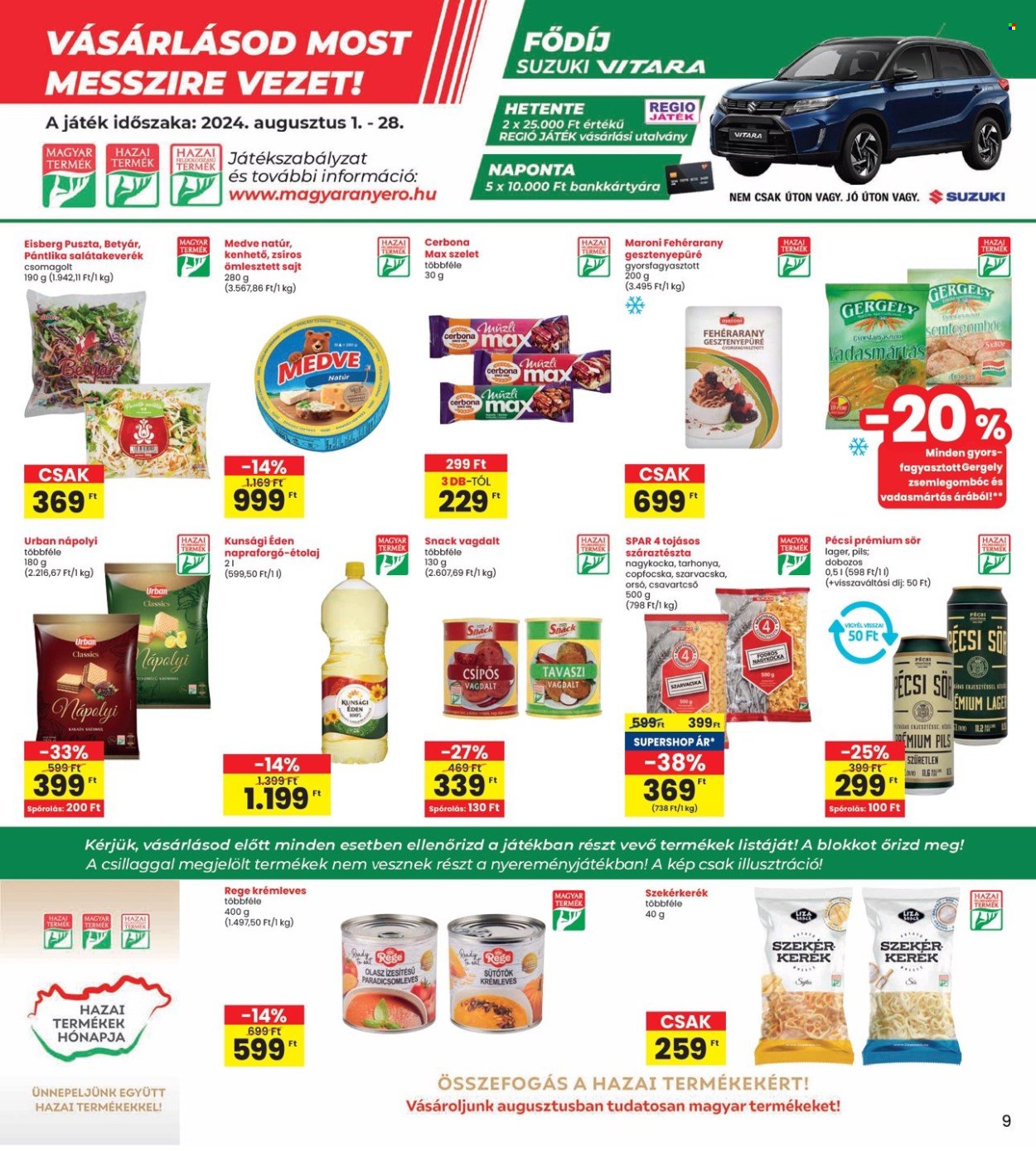 INTERSPAR akciós újságok - 2024.08.22 - 2024.08.28. Oldal 9