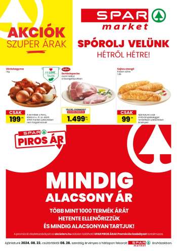 Újság SPAR market - 2024.08.22 - 2024.08.28.