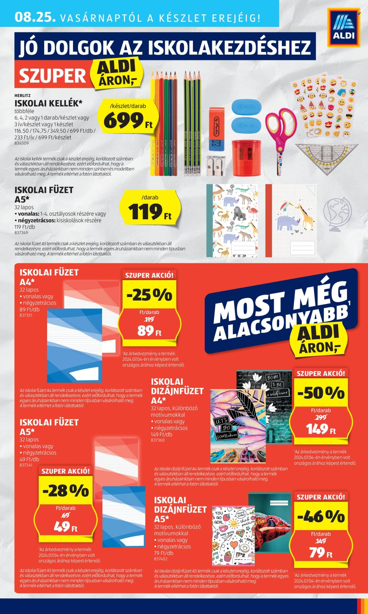 Aldi akciós újságok - 2024.08.22 - 2024.08.28. Oldal 43