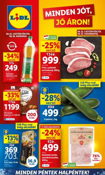 Újság Lidl - 2024.08.22 - 2024.08.28.