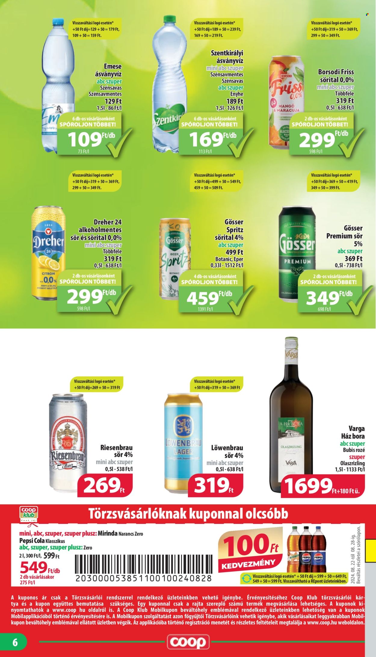Coop akciós újságok - 2024.08.22 - 2024.08.28. Oldal 6