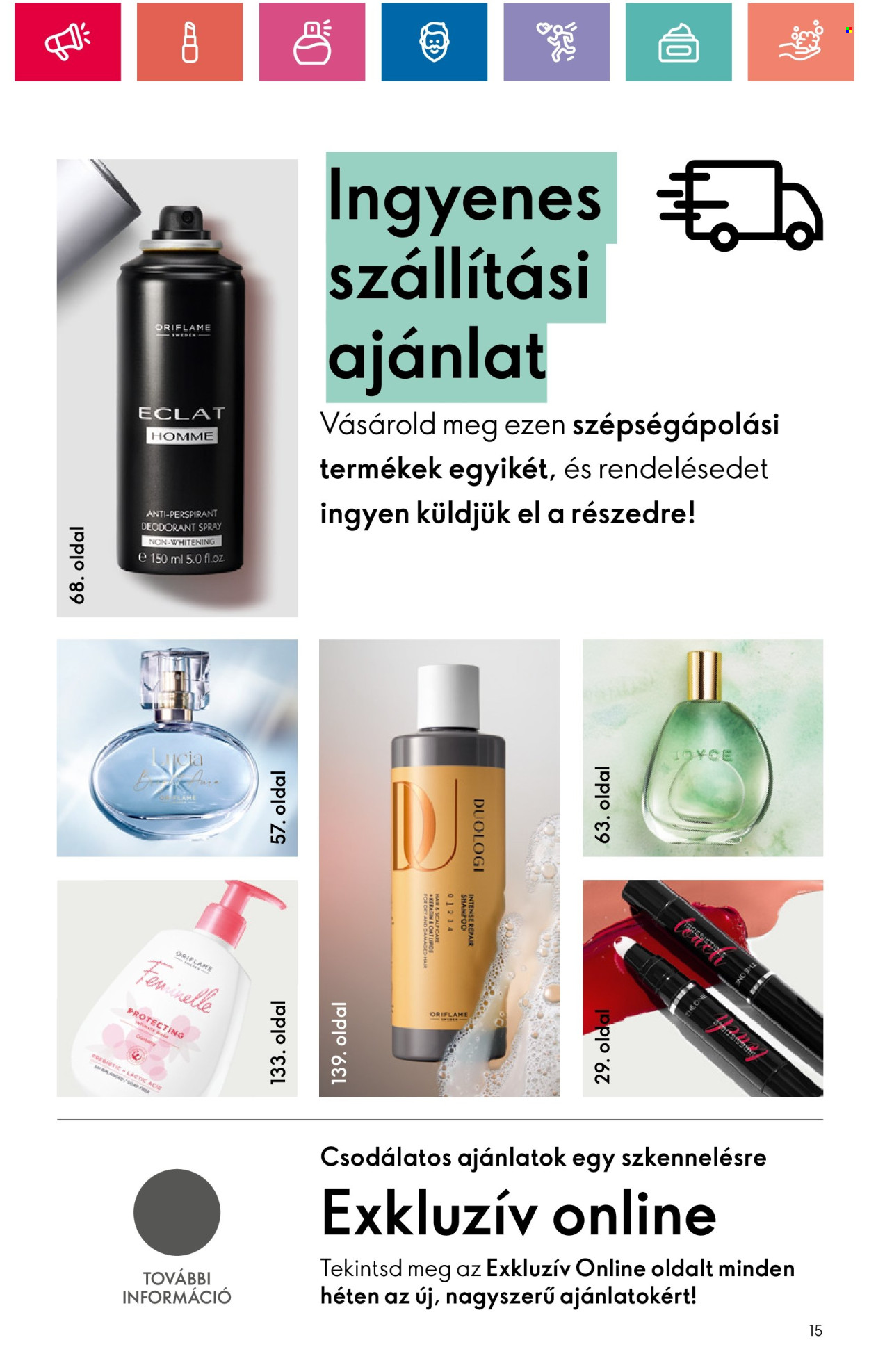 Oriflame akciós újságok - 2024.08.20 - 2024.09.09. Oldal 15