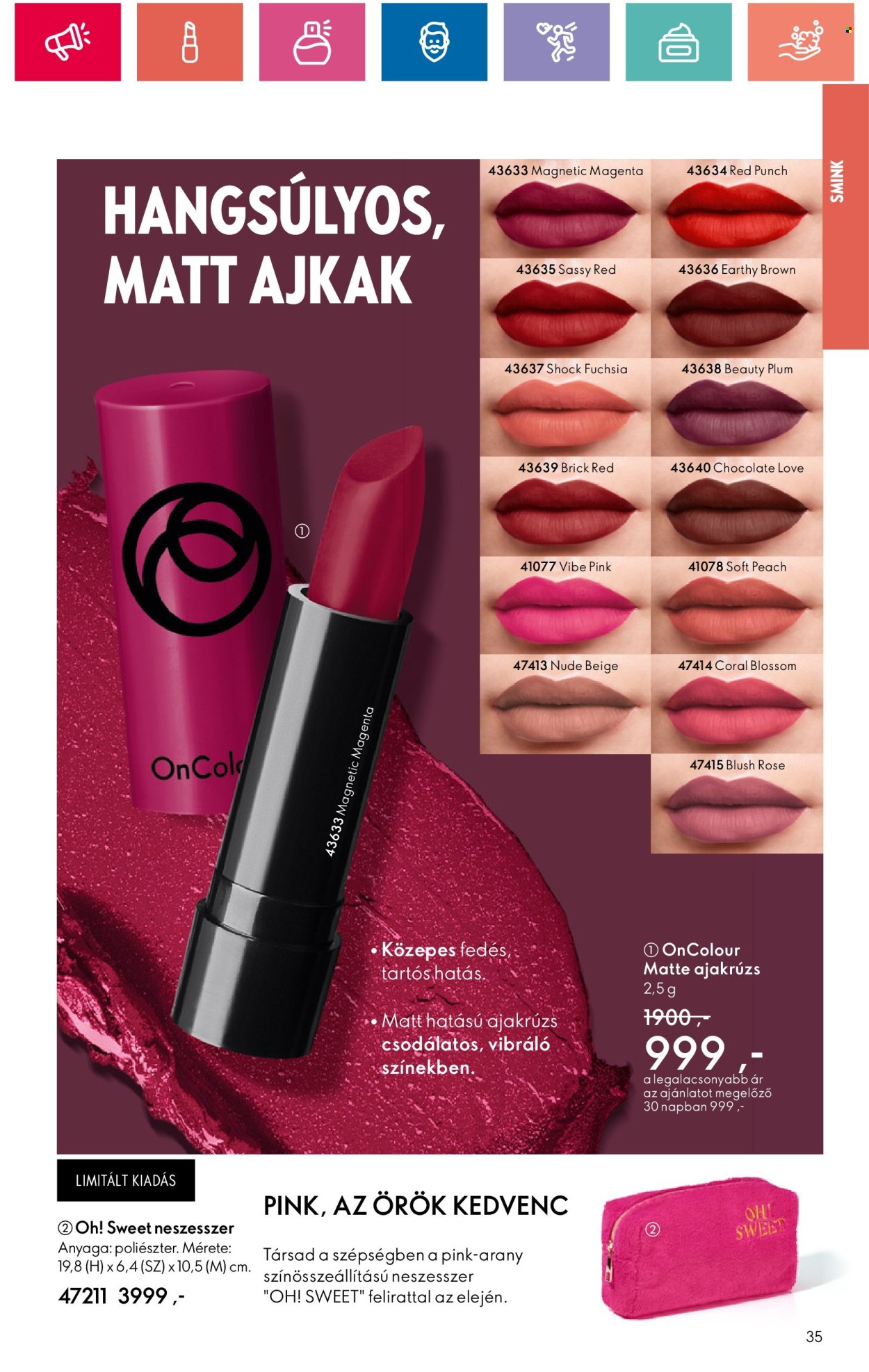 Oriflame akciós újságok - 2024.08.20 - 2024.09.09. Oldal 35
