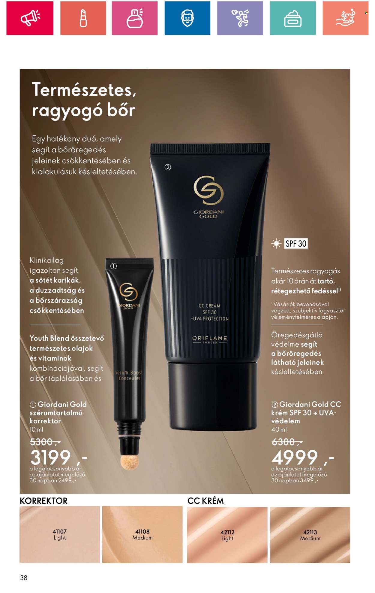 Oriflame akciós újságok - 2024.08.20 - 2024.09.09. Oldal 38